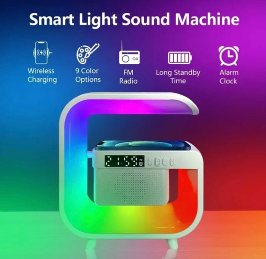 Viral 4 n 1 : LED Lamp, Bluetooth Speaker,Phone Charger, & Alarm Clock