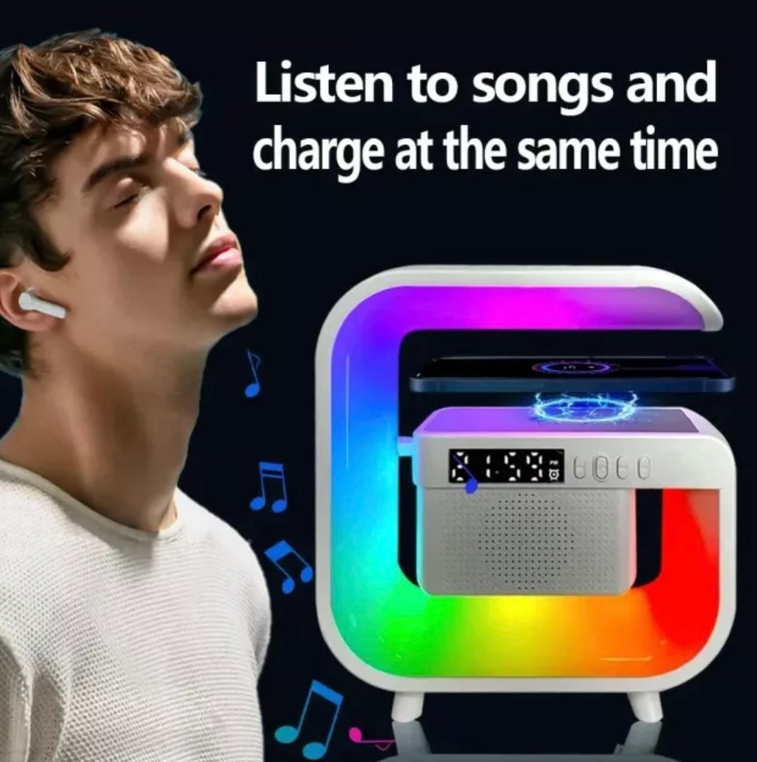 Viral 4 n 1 : LED Lamp, Bluetooth Speaker,Phone Charger, & Alarm Clock